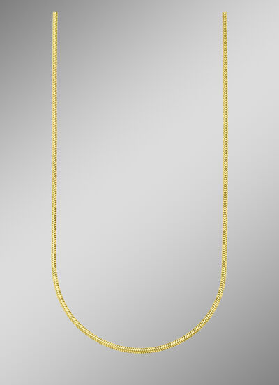 Machinaal gegraveerde slangenketting 