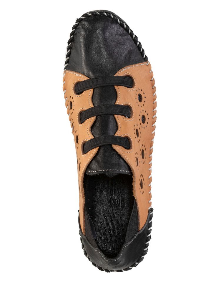 pantoffel ZWART-CAMEL