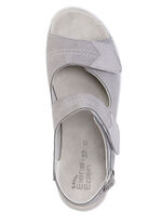 ELENA EDEN, comfortabele damessandalen, breedte G, met uitneembaar voetbed GRAU