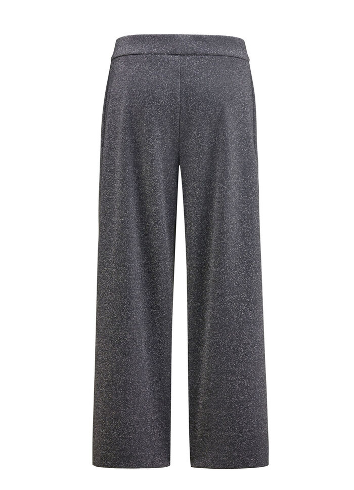 Culottes in pull-on stijl SCHWARZ-SILBERFARBEN