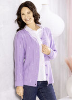 Cardigan met elegante paillettenversiering FLIEDER