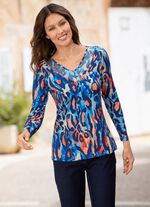 Shirt met opvallende strass-versiering 