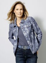 Denim jasje met knoopsluiting 