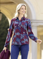 Blouse met een geweldig paisley-dessin 
