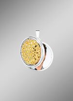 Filigraan medaillon om te openen in tweekleurig 