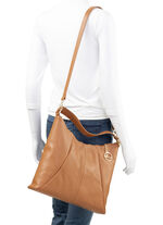 Laurina, tas, dames, met afneembare schouderband COGNAC