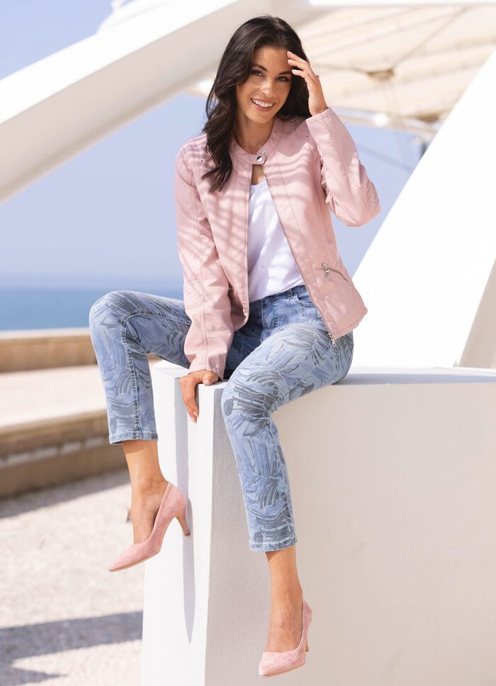 Jeans met bloemenprint 