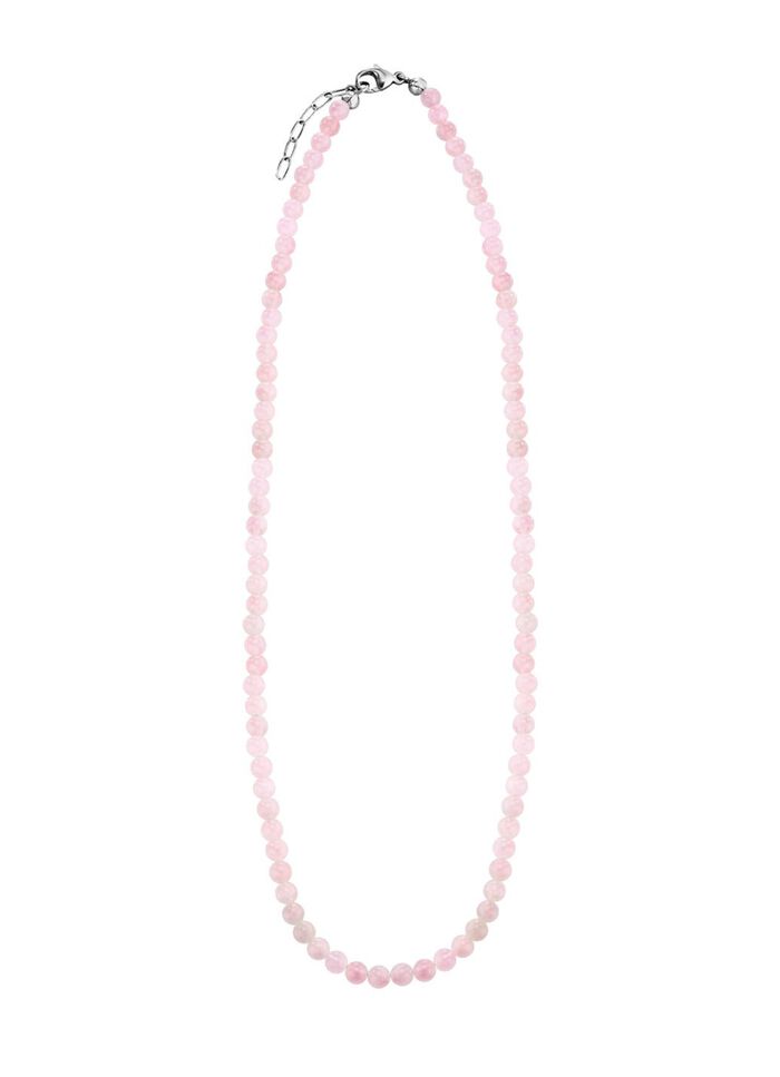 Ketting met echte rozenkwarts 