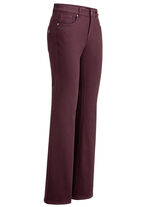 Magische jeans met modieuze, wijdere pijpen BORDEAUX