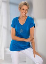 Dubbellaags overhemd met korte mouwen in 3 kleuren 