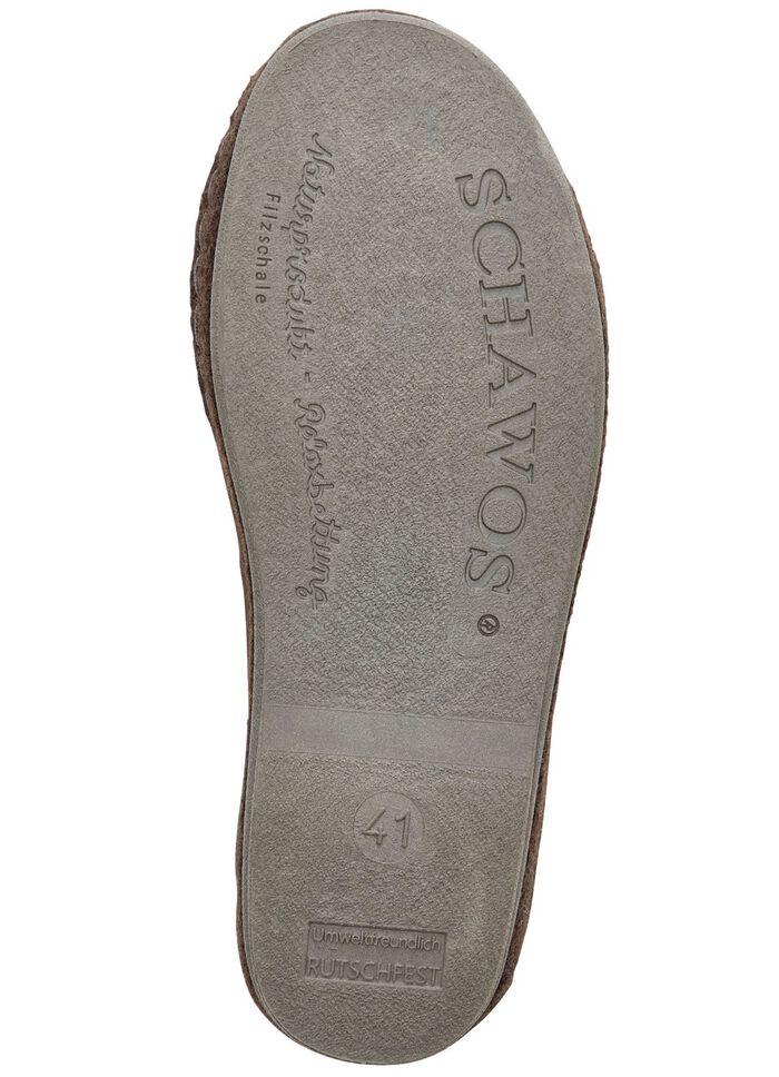 Gevoerde herenslippers, met scheerwol 