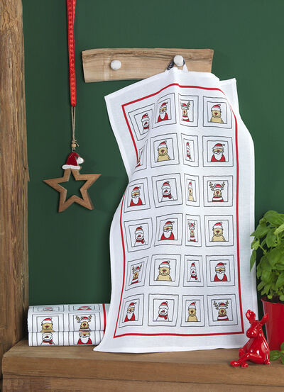 Kersttheedoeken, set van 3 