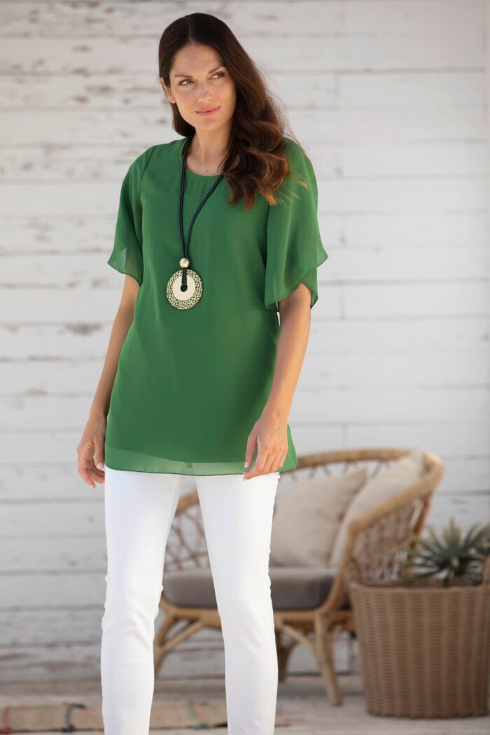 Effen gekleurde tuniek 