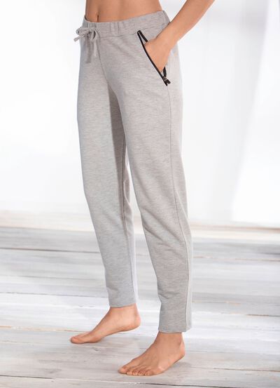 Broek met comfortabele elastische tailleband 