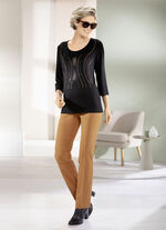 Shirt met contrasterende gekleurde decoratieve platen 