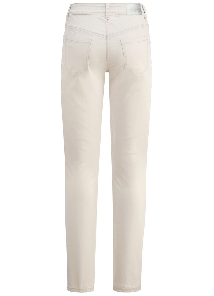 Jeans met push-up-effect BEIGE