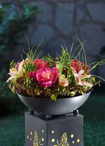 Geweldige rieten krans met groene accessoires 