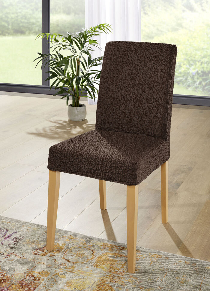 Duurzame stretch stoelhoes, bi-elastisch BRAUN
