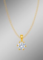 Massieve kettinghanger met briljant 