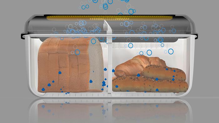 Tupperware BreadSmart broodcontainer WIT-ZWART