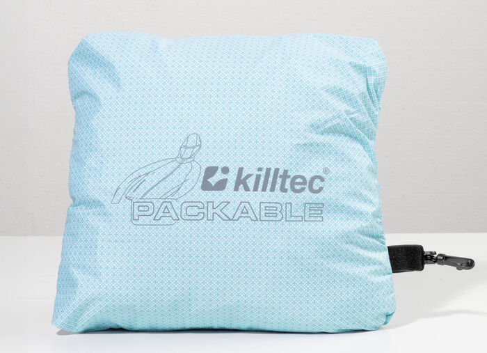 Functionele jas met vaste capuchon BALIBLAUW-WIT