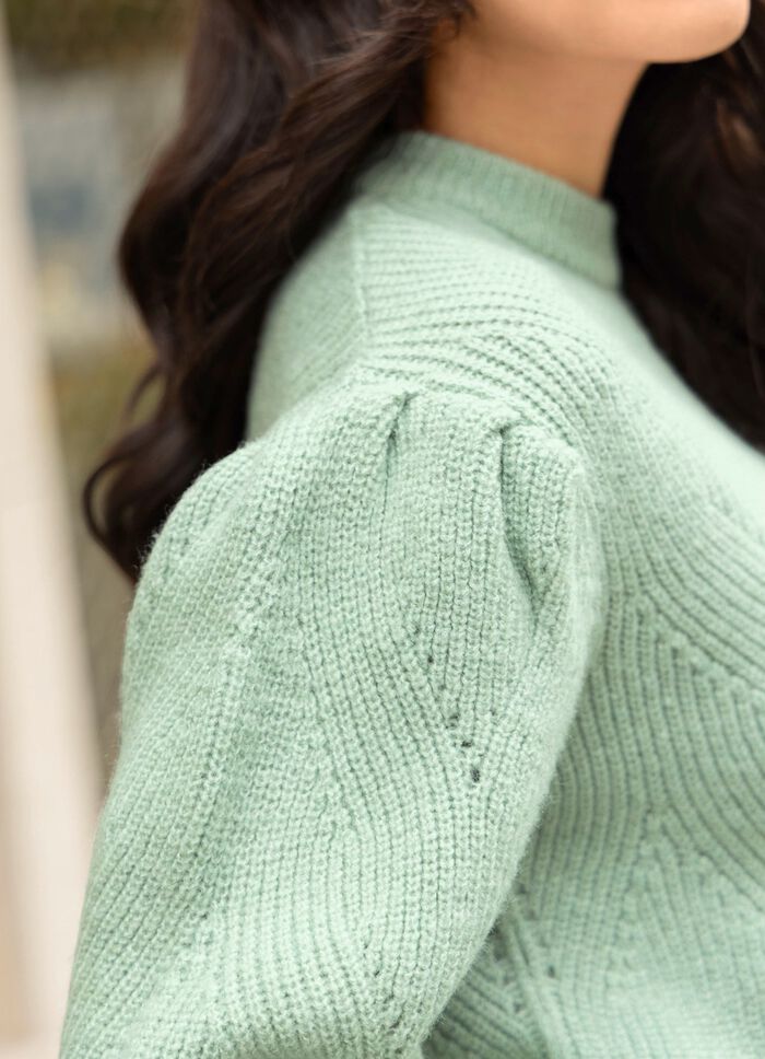 Trui met decoratieve plooien 