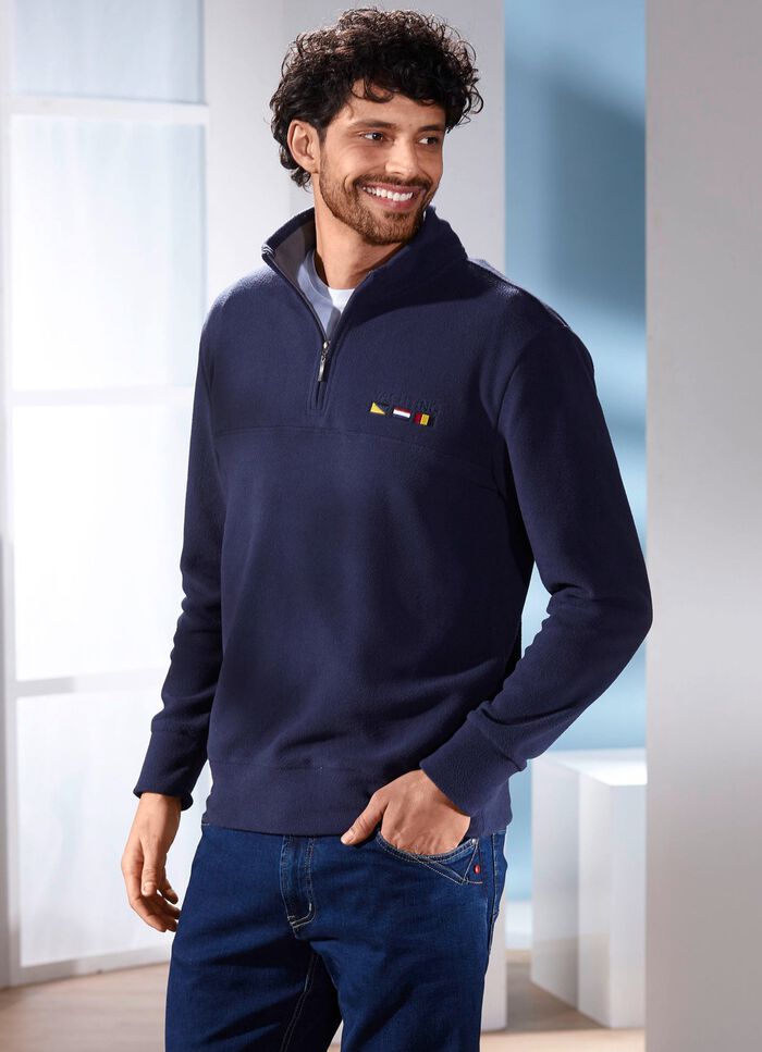 Fleece trui in 3 kleuren MARINE