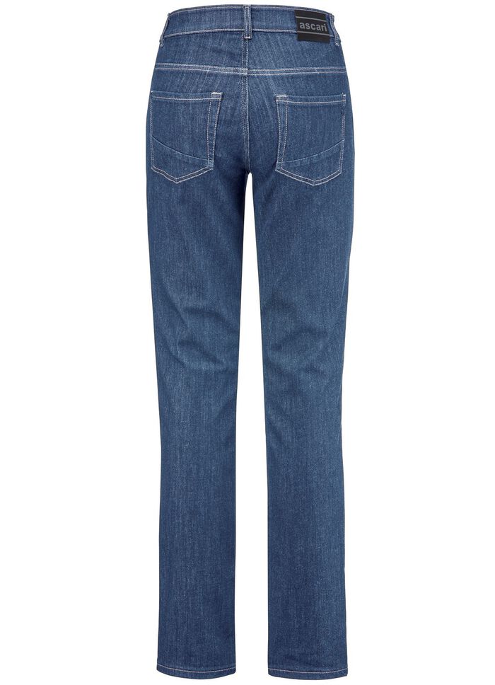 Magic-jeans met figuurvormende jeanszadel 