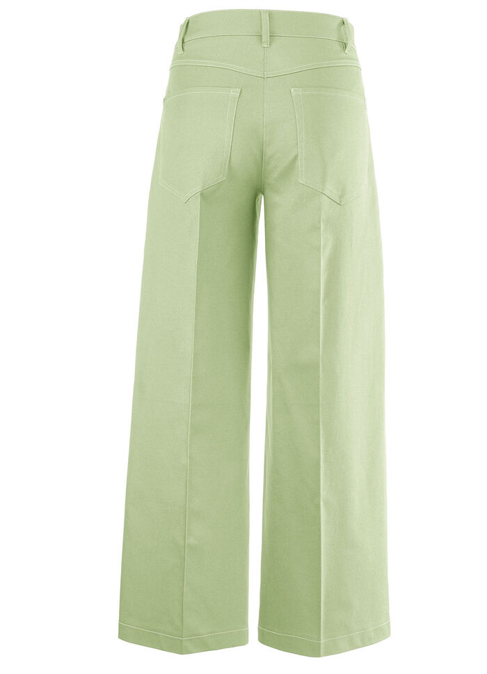 Culottes met modieuze wijde pijpen GRÜN