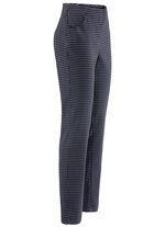 Broek met trendy pied-de-poulemotief BLAU-SCHWARZ