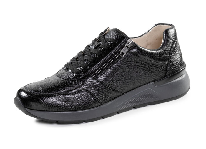 GINO GALANTE, klassieke herensneakers, met rits SCHWARZ