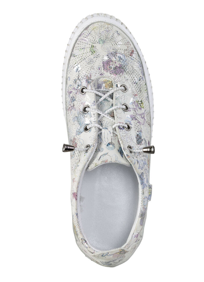 ELENA EDEN sneakers met decoratieve perforatie IJSGRIJS-KLEURRIJK