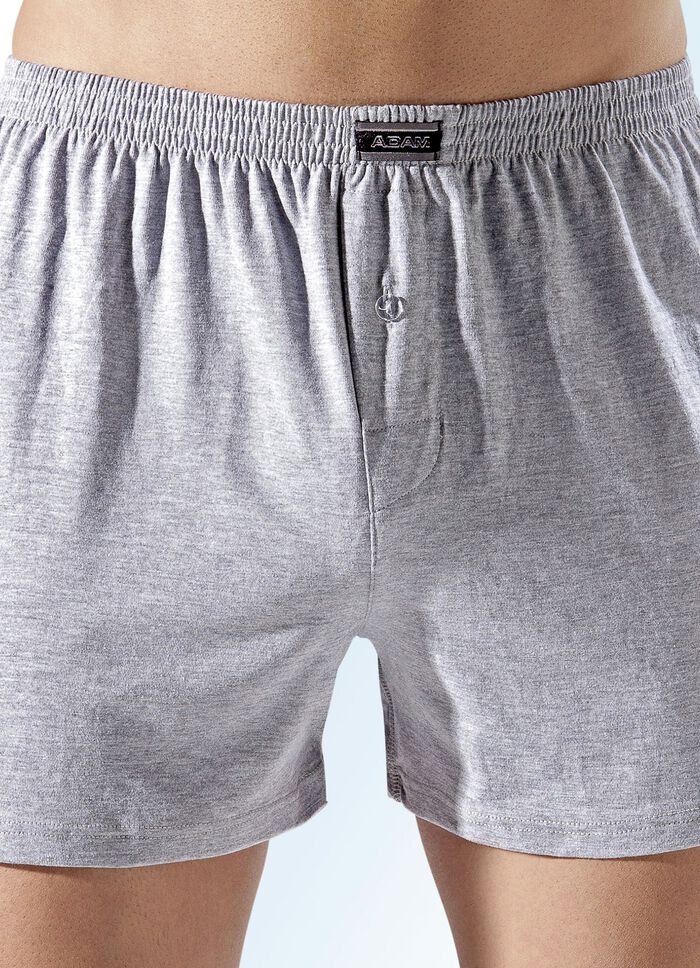 Set van vijf boxershorts van biologisch katoen met gulp, effen en gemêleerd 