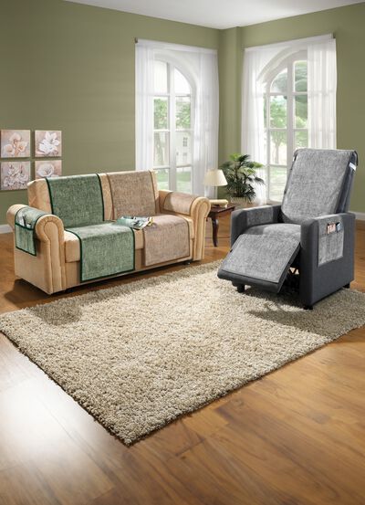 Fauteuil-, bank- en armleuningbeschermers met antisliplaag 