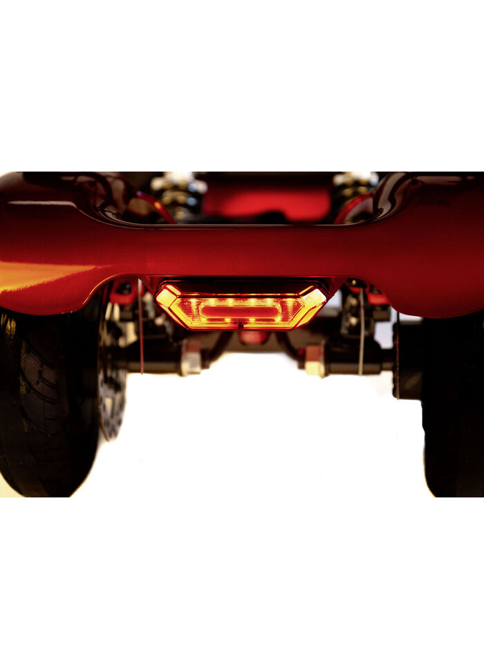 4-wiel scooter van Antar ROOD