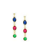 Kleurrijke elegantie: oorknopjes met kwarts in verschillende kleuren 