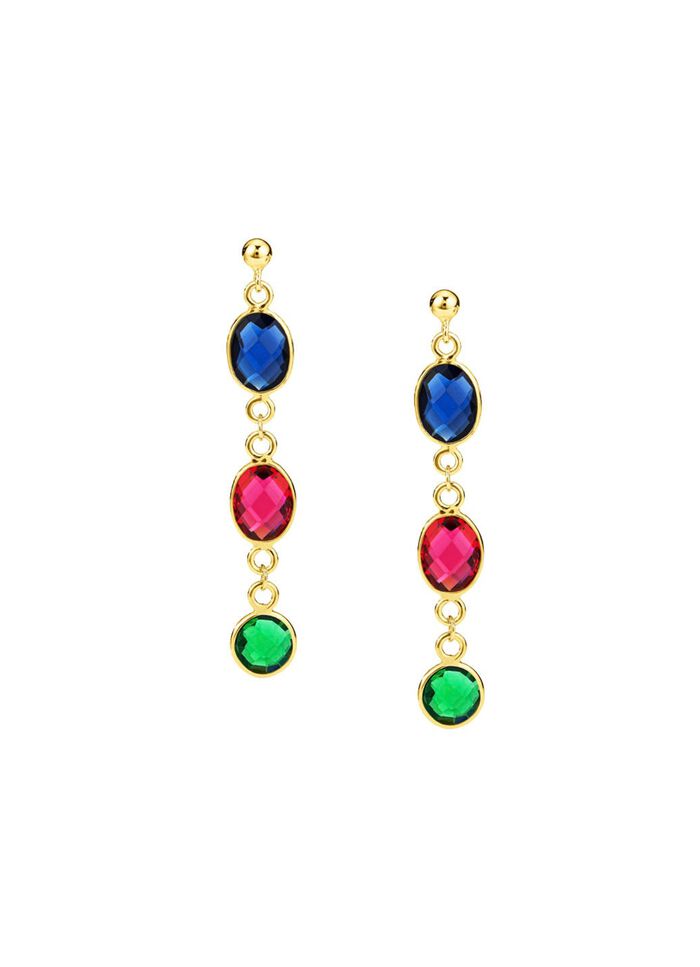 Kleurrijke elegantie: oorknopjes met kwarts in verschillende kleuren 
