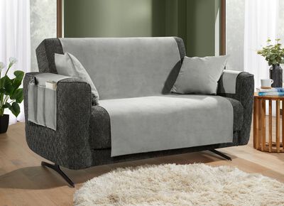 Fluweelzachte fauteuil- en bankbeschermers met antislip achterkant 