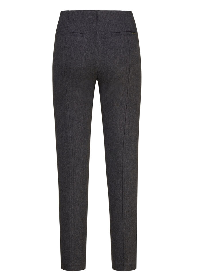 Broek met zakken met ritssluiting ANTHRAZIT MELIERT