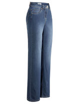 Modieuze jeans in 5-pocketmodel JEANSBLAUW