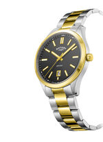 Roterend quartz herenhorloge met roestvrijstalen bandkast 