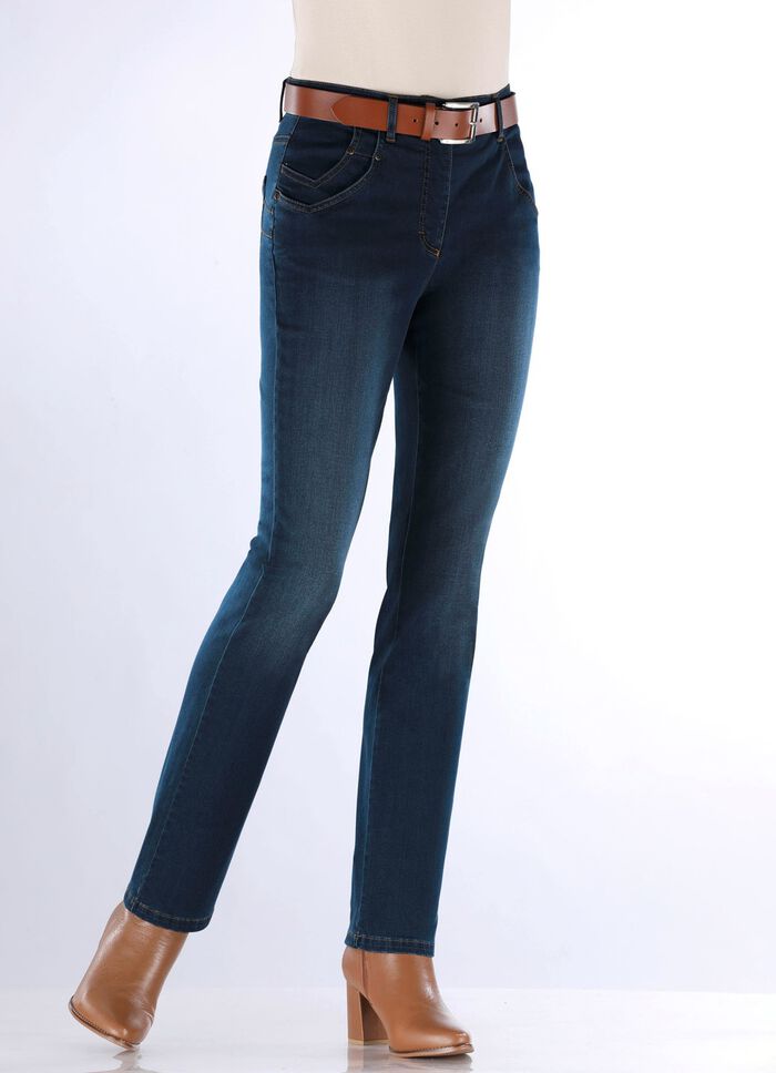 Jeans met verfijnde zakken 