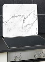 Wandpaneel van glas met marmerlook 