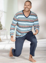 Set van twee pyjama's met V-hals 