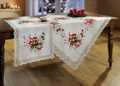 Kamerdecoratie met feestelijk kerstmotief 