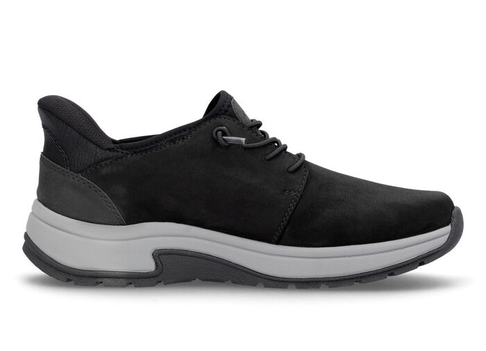 Rieker sneakers met verstevigde achterkap voor eenvoudig aantrekken ZWART