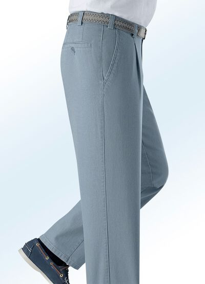 Onderbuikjeans met riem in 2 kleuren 