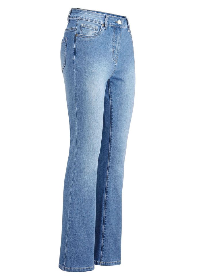 Jeans met licht uitlopende pijpen 