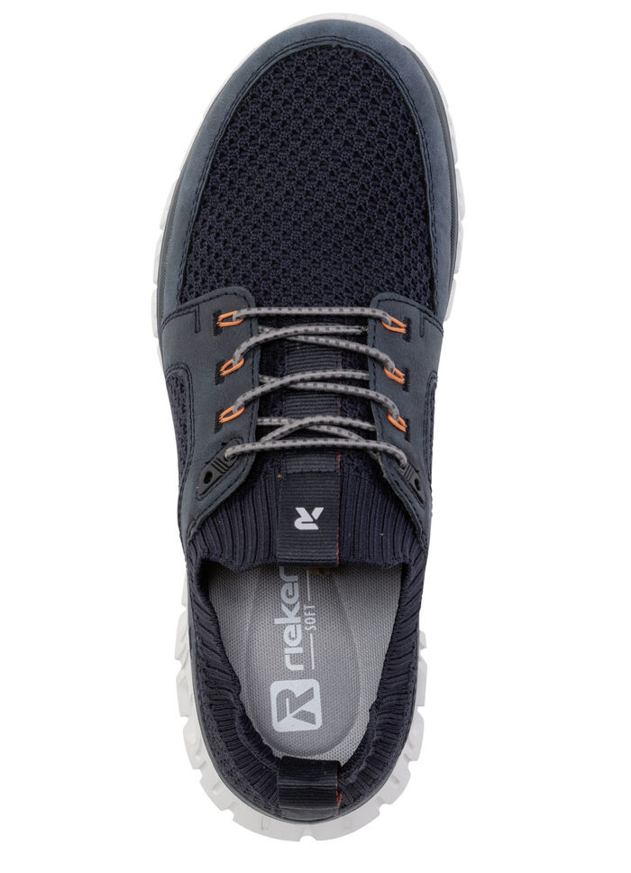 Rieker sneakers met elastische decoratieve vetersluiting DUNKELBLAU