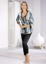Laurina pyjama met 3/4 lange mouwen en 7/8 lange broek 